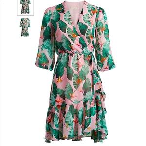 NWT Cassidy Dress in Tropical Print, New York & Company - Size XL